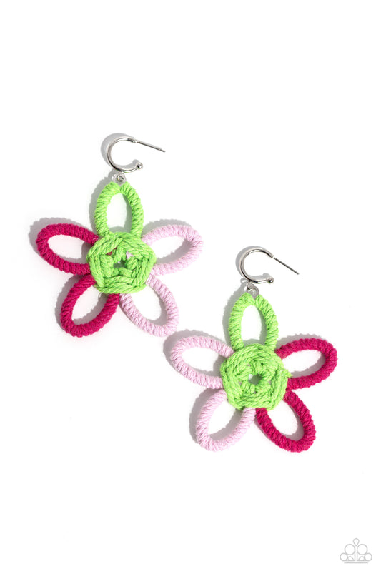 Paparazzi Accessories: Spin a Yarn - Pink Earring