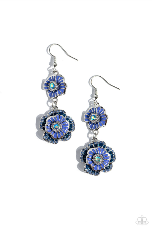 Paparazzi Accessories: Intricate Impression - Blue Earring