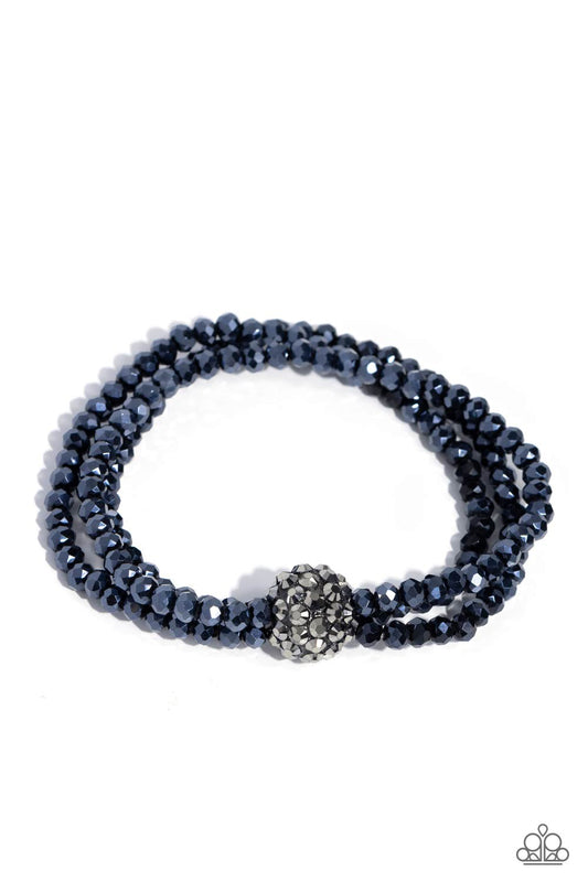Paparazzi Accessories: Twisted Theme - Blue Bracelet