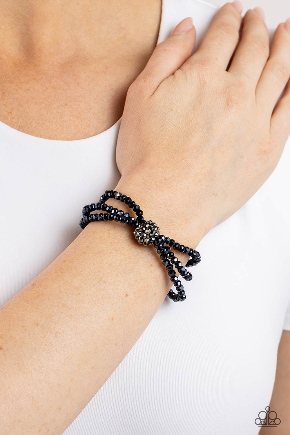 Paparazzi Accessories: Twisted Theme - Blue Bracelet