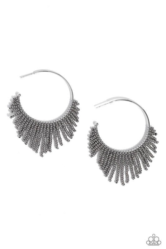Paparazzi Accessories: Tailored Tassel - Silver Earring