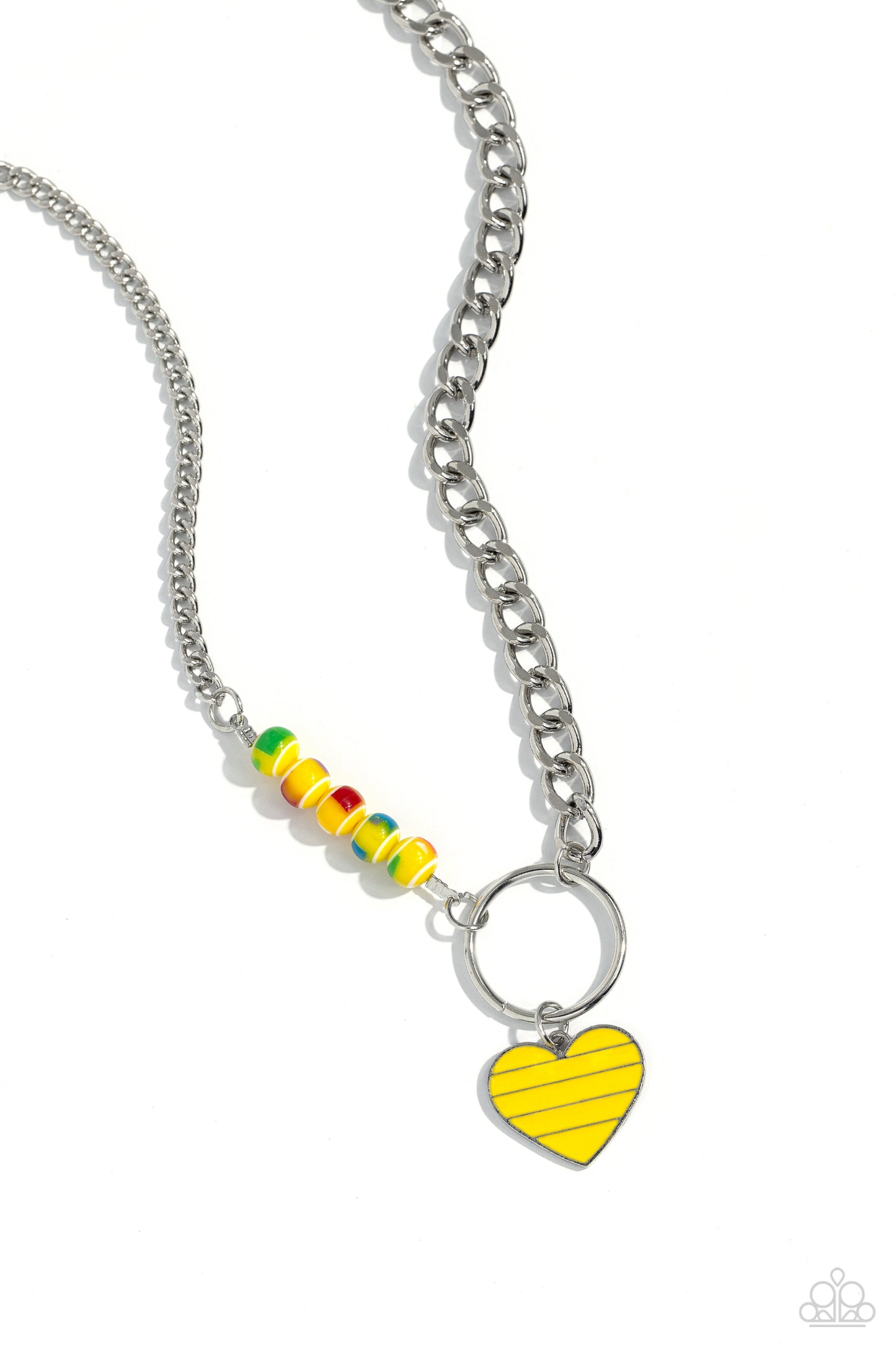 Paparazzi Accessories: Mismatched Mayhem - Yellow Necklace