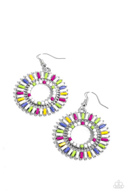 Paparazzi Accessories: Ferris Wheel Finale - White Earring