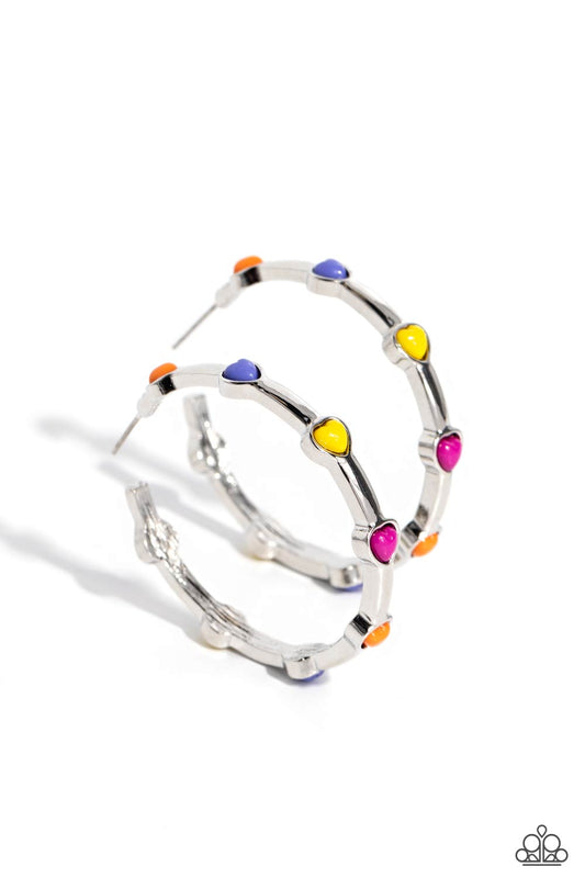 Paparazzi Accessories: Affectionate Actress - Orange Earring