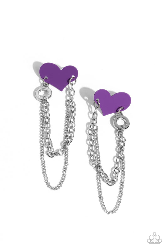 Paparazzi Accessories: Altered Affection - Purple Earring