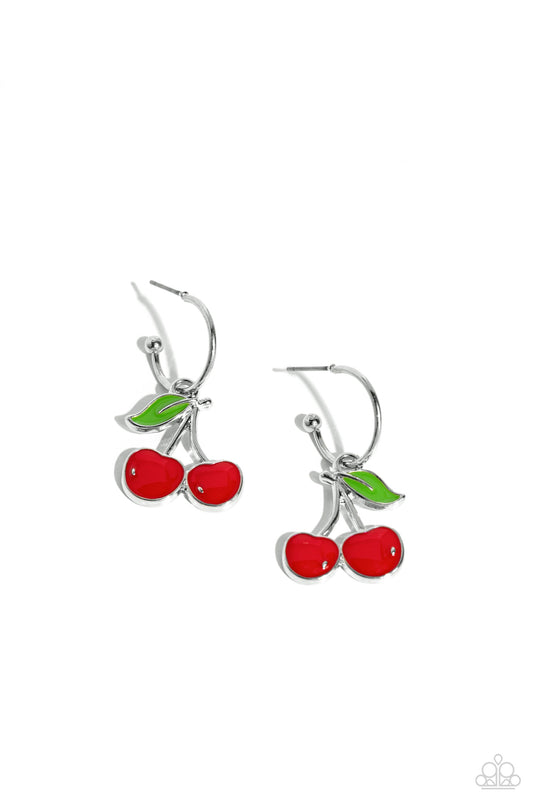 Paparazzi Accessories: Cherry Caliber - Red Earring