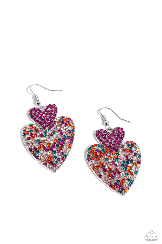 Paparazzi Accessories: Flirting Flourish - Pink Earring