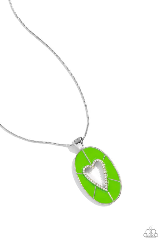 Paparazzi Accessories: Airy Affection - Green Necklace