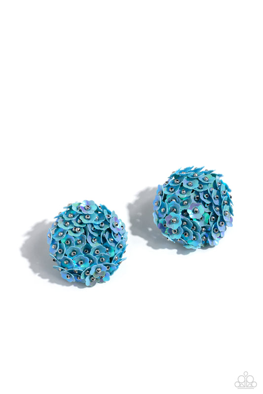 Paparazzi Accessories: Corsage Character - Blue Earring