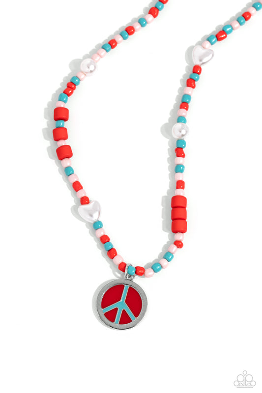 Paparazzi Accessories: Pearly Possession - Red Necklace
