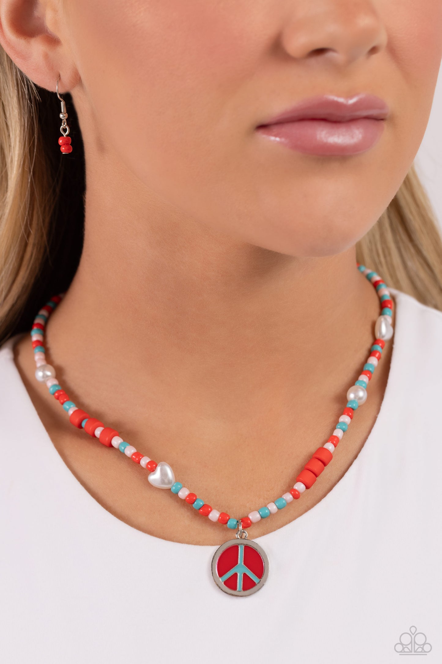 Paparazzi Accessories: Pearly Possession - Red Necklace