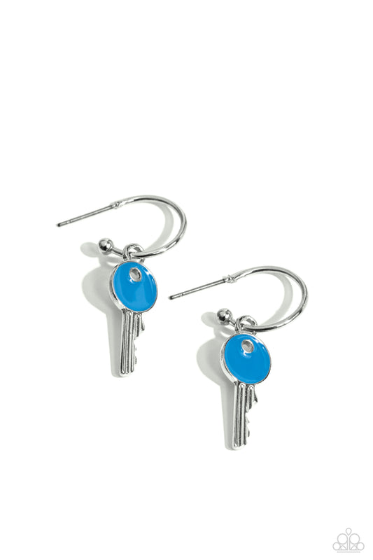 Paparazzi Accessories: Key Performance - Blue Earring