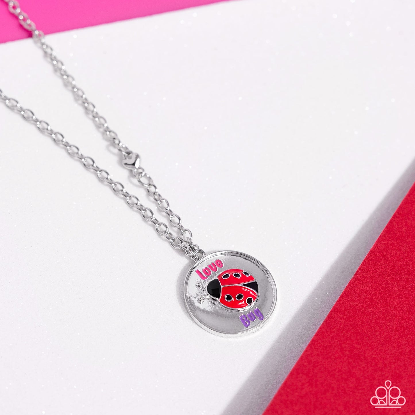 Paparazzi Accessories: Lively Love Bug - Pink Necklace