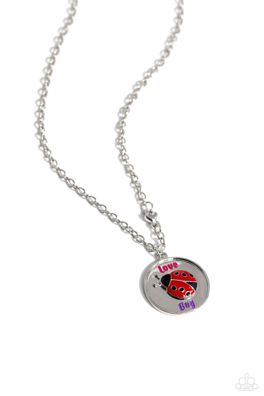 Paparazzi Accessories: Lively Love Bug - Pink Necklace