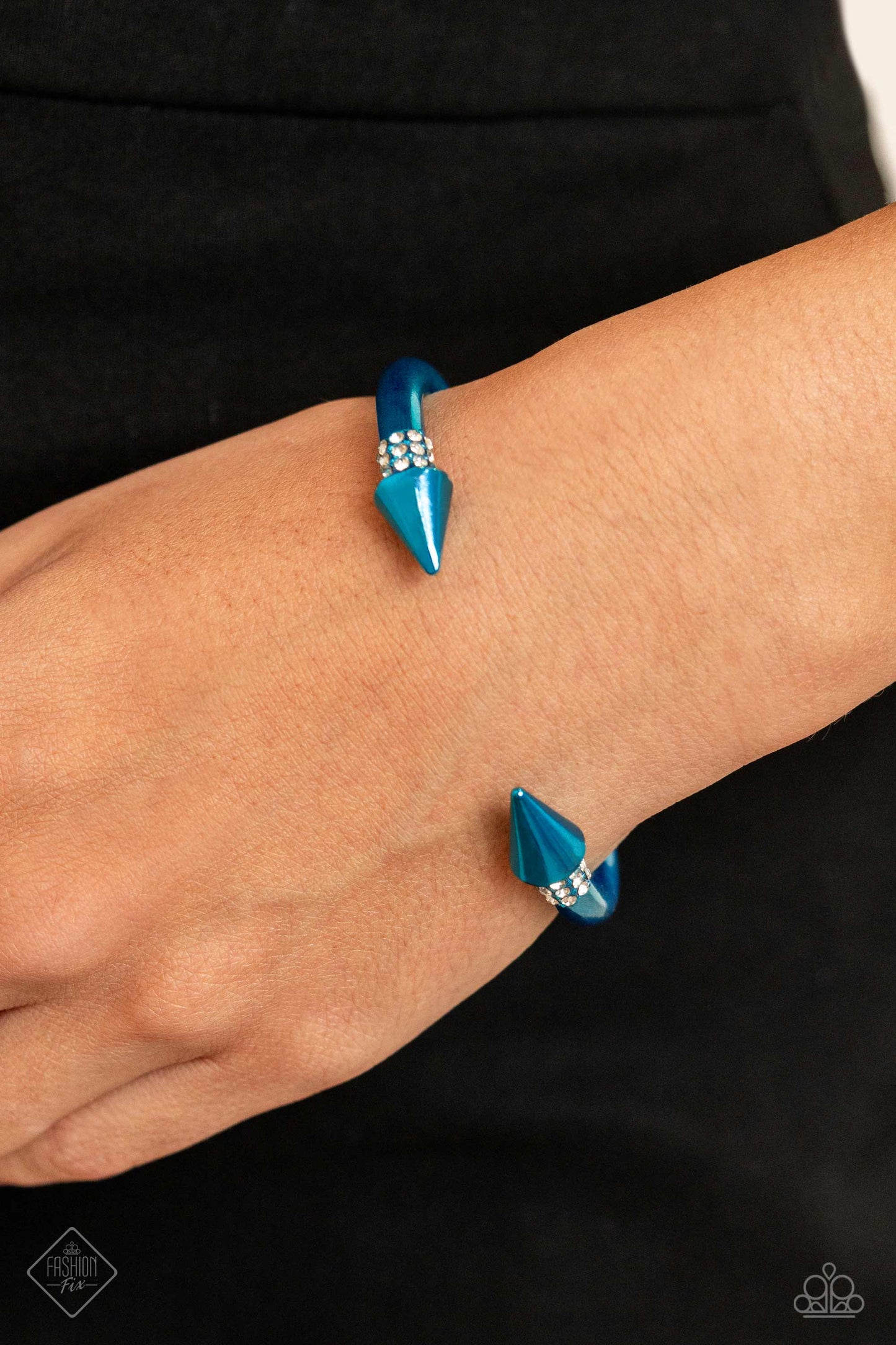 Paparazzi Accessories: Punky Plot Twist - Blue Bracelet
