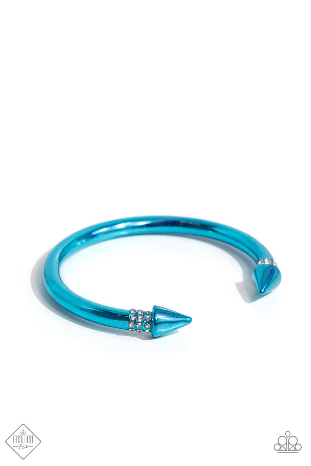 Paparazzi Accessories: Punky Plot Twist - Blue Bracelet