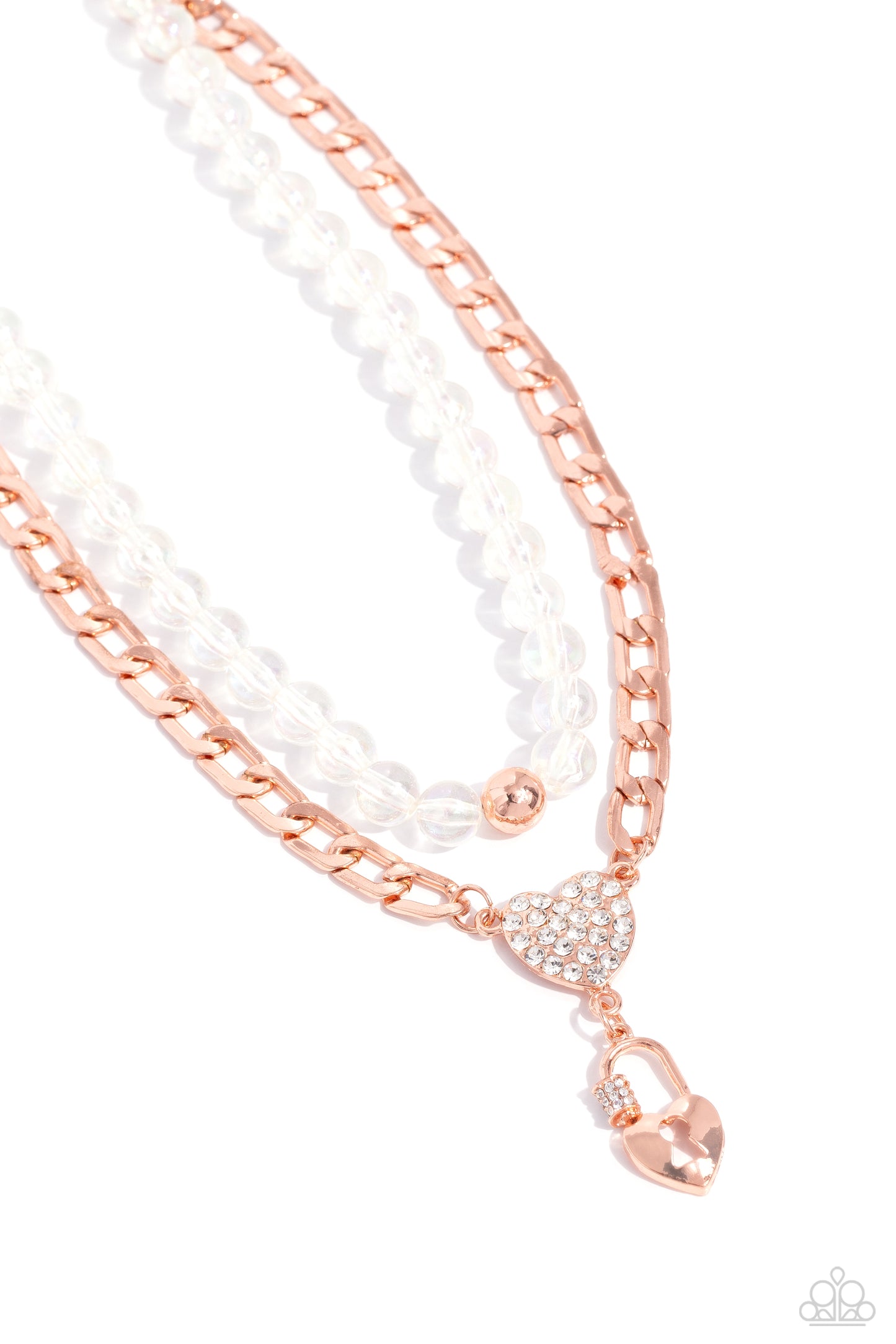 Paparazzi Accessories: Turn Back the LOCK - Copper Necklace