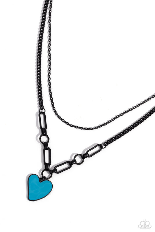 Paparazzi Accessories: Carefree Confidence - Blue Necklace
