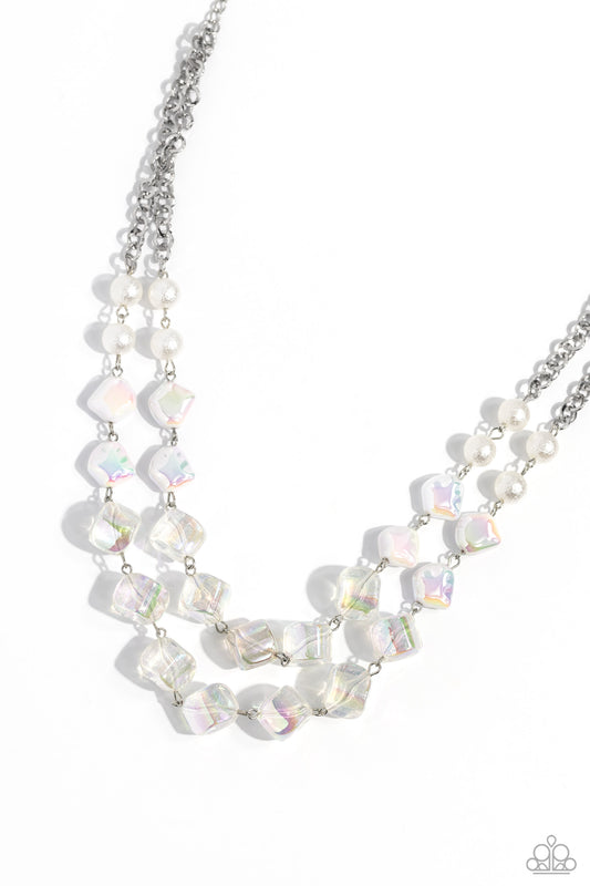 Paparazzi Accessories: Eclectic Embellishment - White Necklace