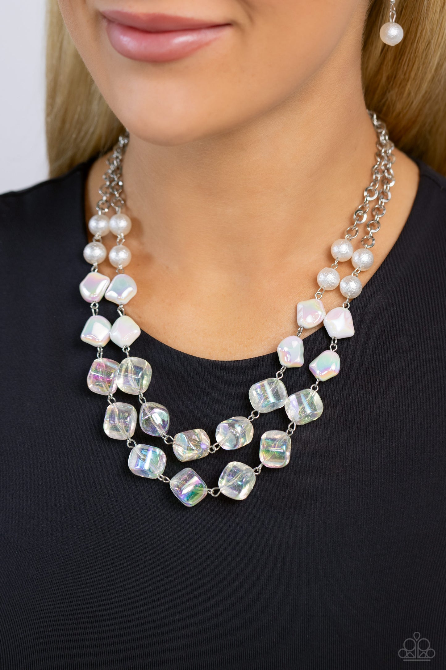 Paparazzi Accessories: Eclectic Embellishment - White Necklace