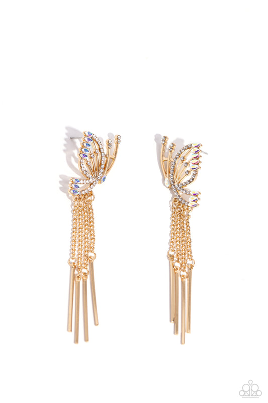 Paparazzi Accessories: A Few Of My Favorite WINGS - Gold Earring