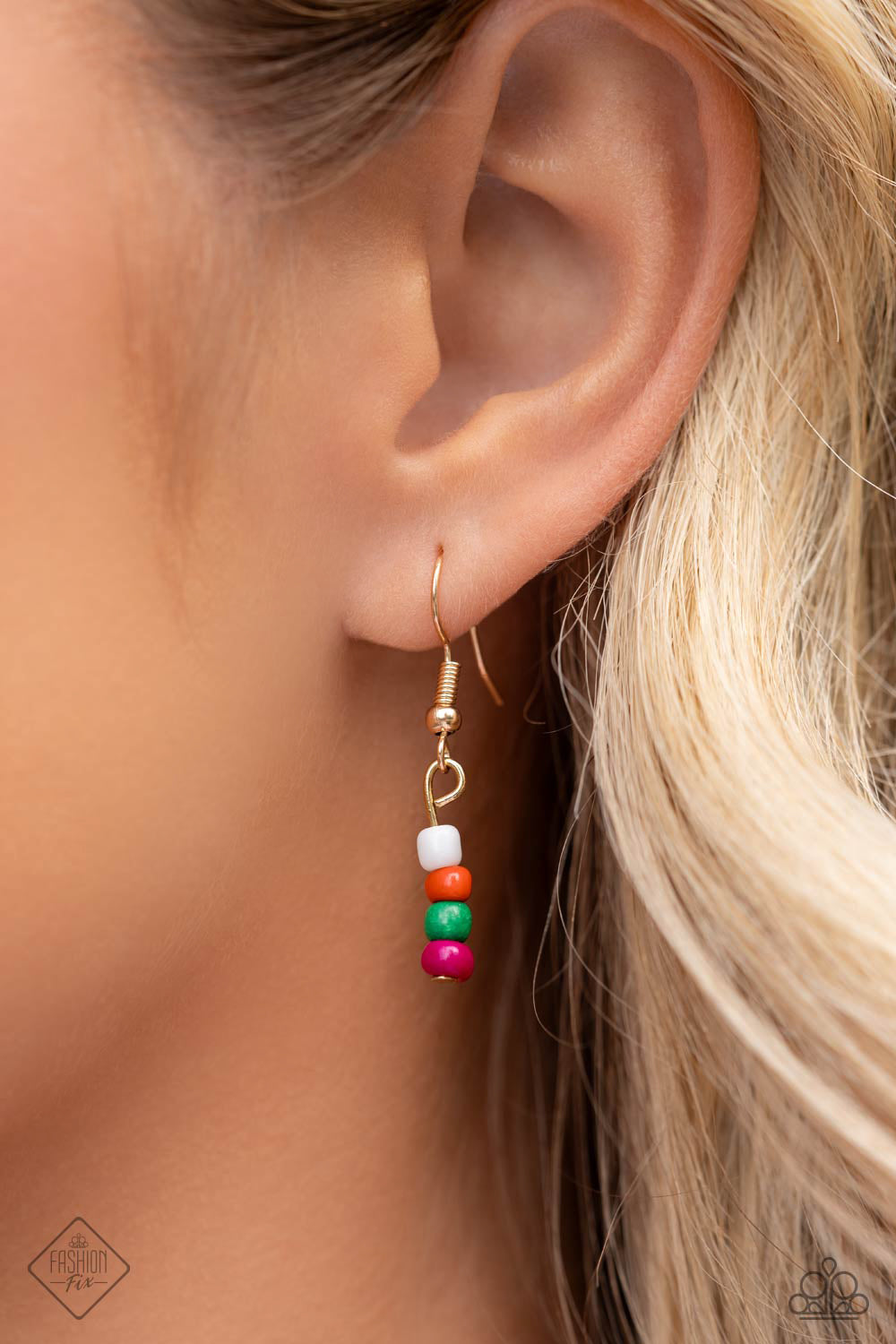 Paparazzi Accessories: Multicolored Mashup - Gold Necklace