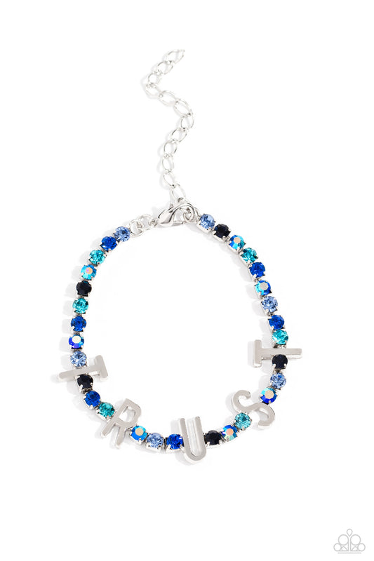 Paparazzi Accessories: I Will Trust In You - Blue Bracelet