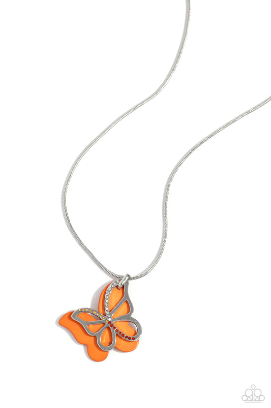 Paparazzi Accessories: Detailed Dance - Orange Necklace