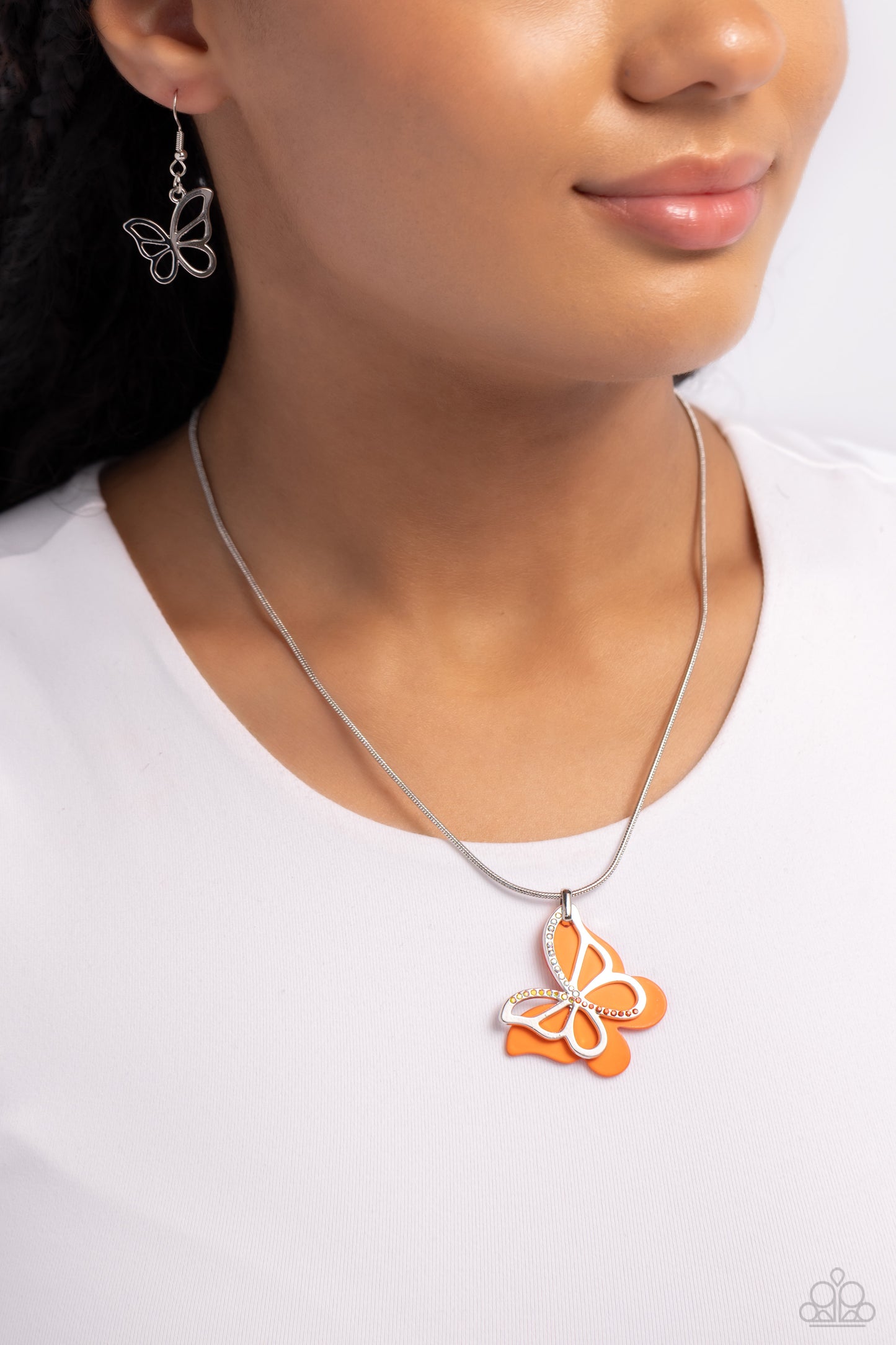 Paparazzi Accessories: Detailed Dance - Orange Necklace