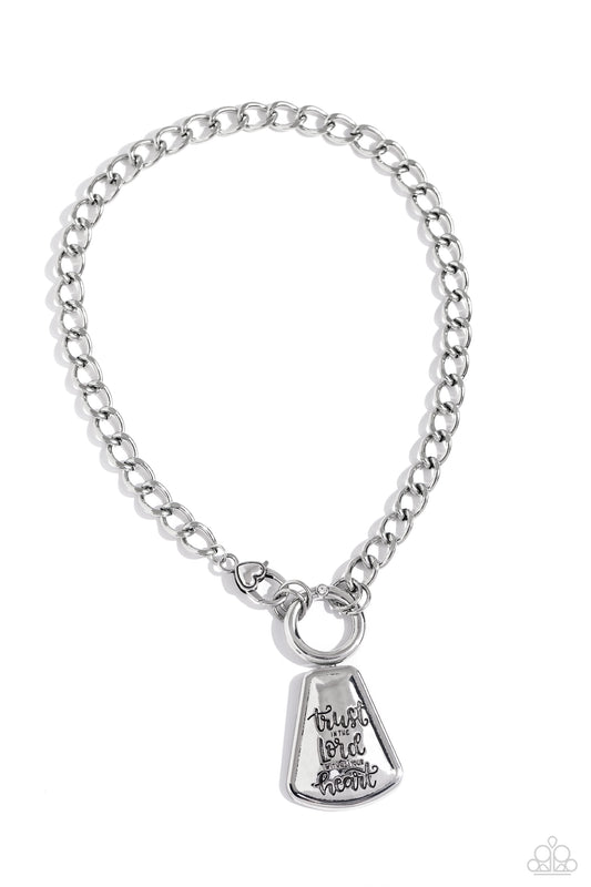 Paparazzi Accessories: Trust and Believe - Silver Necklace