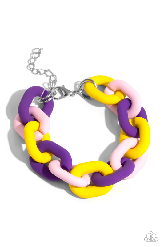 Paparazzi Accessories: Go the Extra SMILE - Purple Bracelet