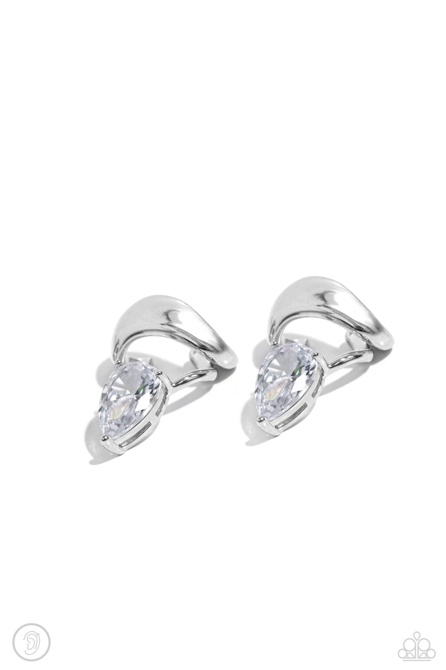 Paparazzi Accessories: Twisting Teardrop Ear Cuff