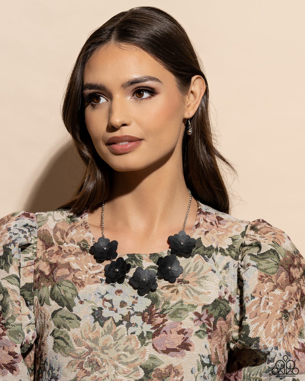 Paparazzi Accessories: Balance of FLOWER - Black Necklace