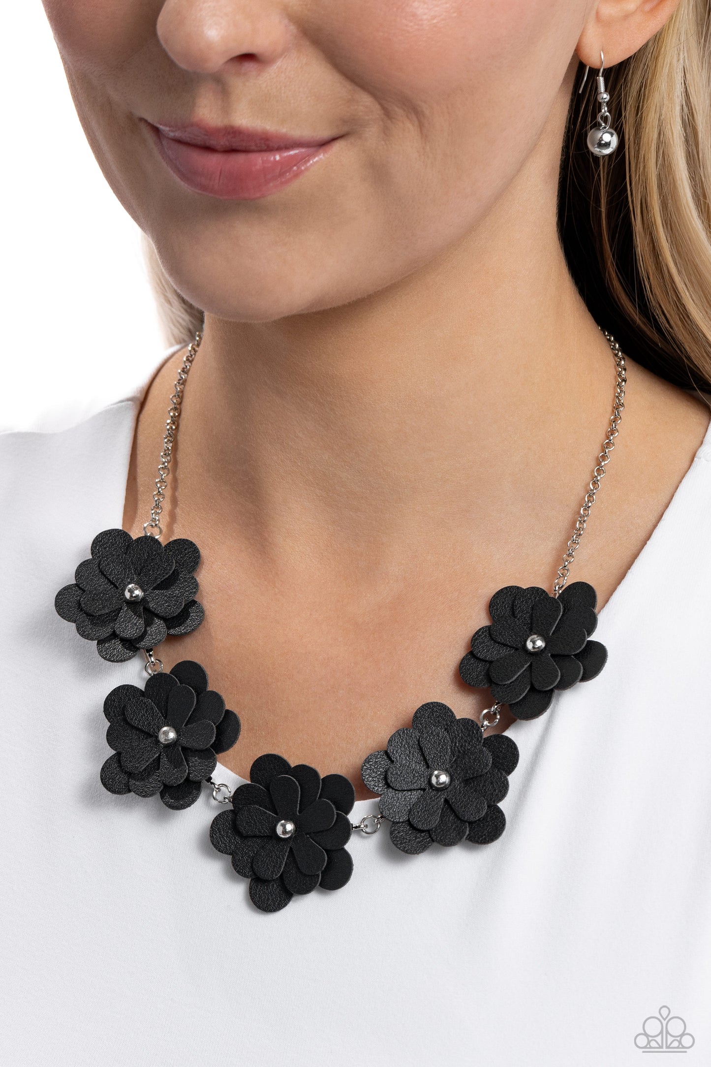 Paparazzi Accessories: Balance of FLOWER - Black Necklace