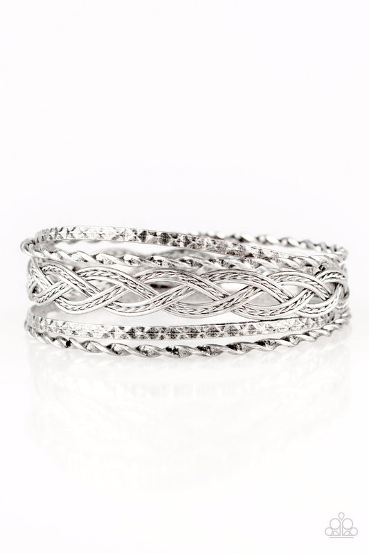 Paparazzi Accessories: Straight Street - Silver Bracelet
