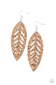 Paparazzi Accessories You’re Such A CORK Brown Earring