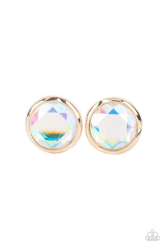 Paparazzi Accessories: Double-Take Twinkle Gold Post Earring
