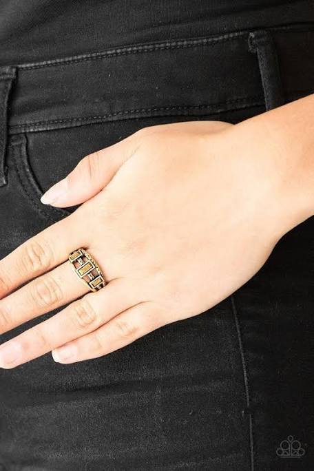 Paparazzi Accessories: Noble Nova Brass Ring