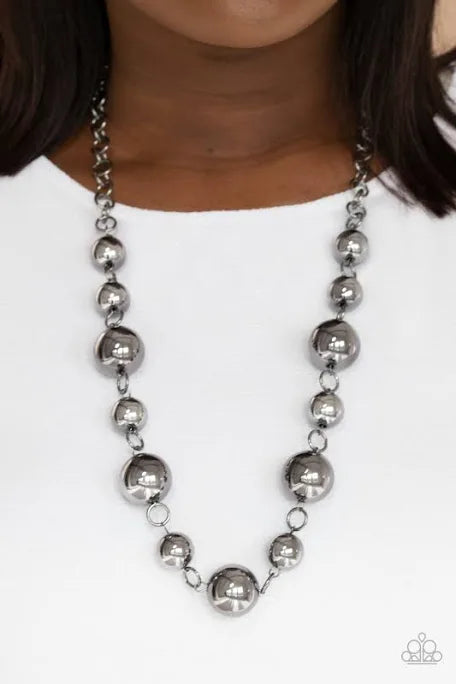 Paparazzi Accessories: Commanding Composure Black Necklace
