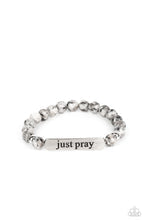 Paparazzi Accessories: Just Pray Silver Bracelet