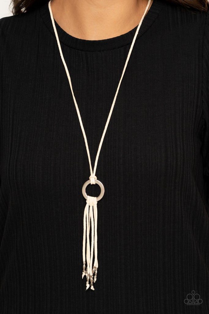 Paparazzi Accessories: Feel at Homespun White Necklace