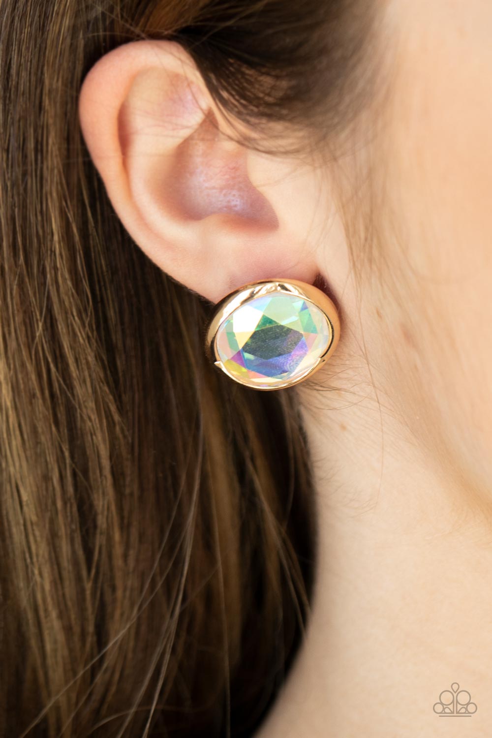 Paparazzi Accessories: Double-Take Twinkle Gold Post Earring