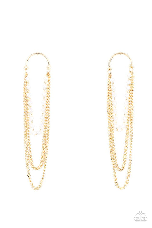 Paparazzi Accessories: VIP Vintage Gold Earring