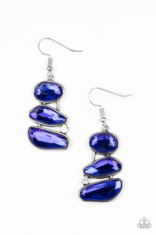 Glam Galaxy Blue Earring