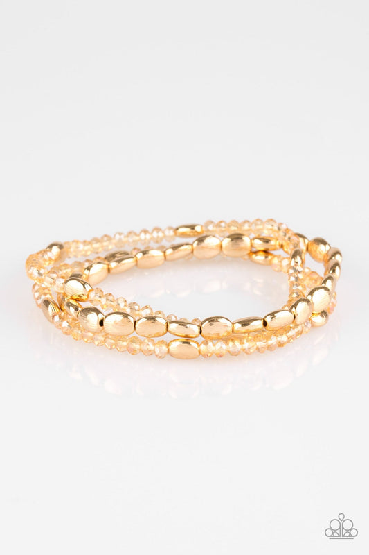 Paparazzi Accessories: Hello Beautiful Gold Bracelet
