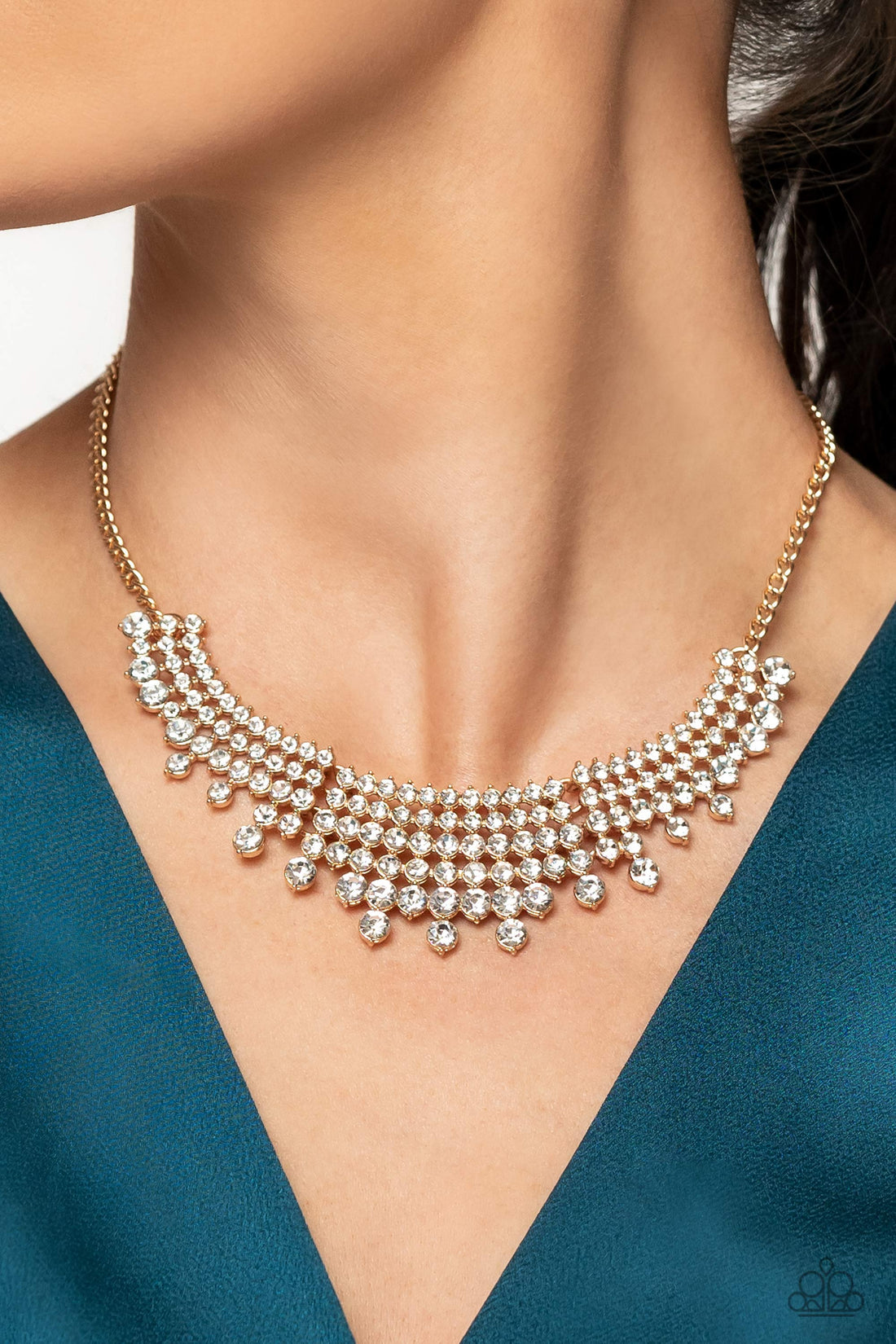 Paparazzi Accessories: Shimmering Song Gold Necklace