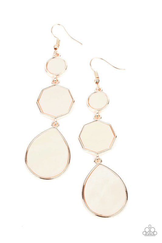 Paparazzi Accessories: Progressively Posh Rose Gold Earring