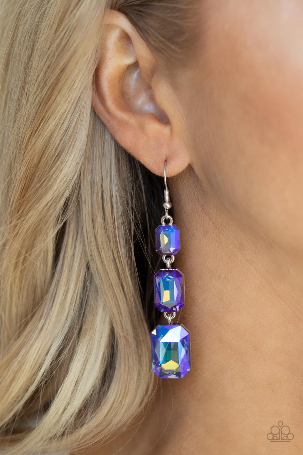 Paparazzi Accessories: Cosmic Red Carpet Blue Earring