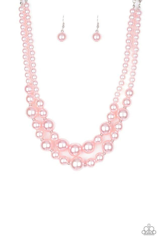 Paparazzi Accessories: The More The Modest Pink Necklace