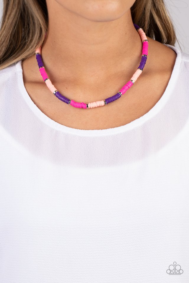 Paparazzi Accessories: Rainbow Road Pink Necklace